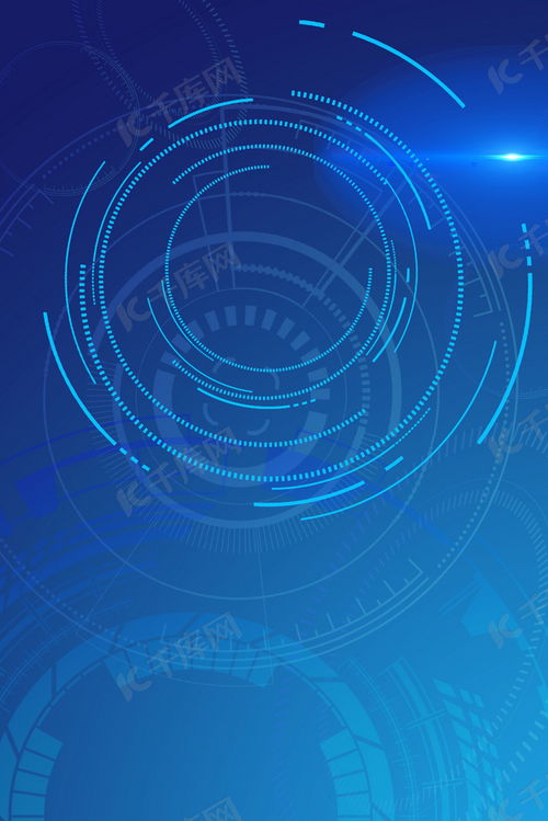 蓝色科技人工智能psd分层h5背景素材背景图片免费下载 千库网